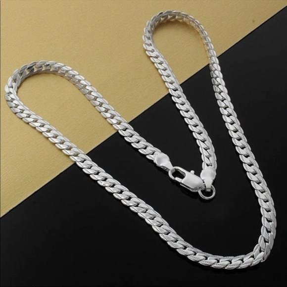 NEW 20” 925 STERLING SILVER SNAKE CHAIN NECKLACE, NICE NECKLACE, CUTE NECKLACE - Picture 8 of 8